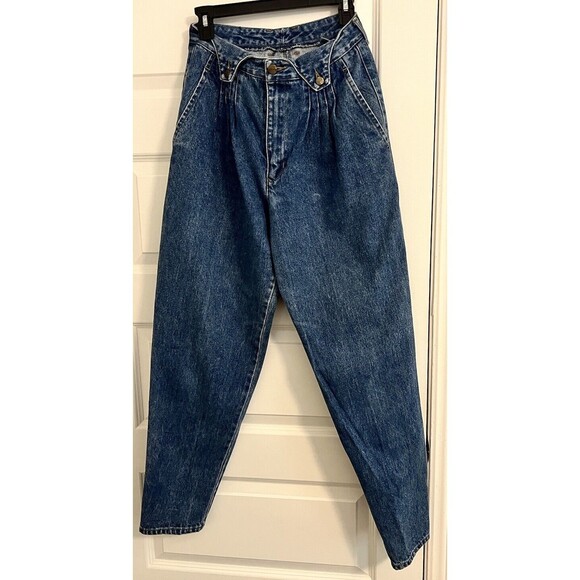 VTG. 80s 90s Union Bay Jeans High Waist Baggy Loose Pleated Mom Preppy Sz. 11 - Picture 1 of 11